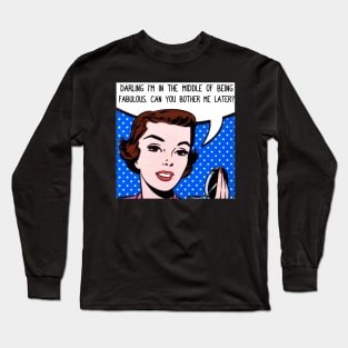 Fabolous girl comic stlye Long Sleeve T-Shirt